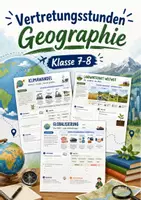 Vorschau - Arbeitsblätter - Vertretungsstunden Geographie Klasse 7-8 - Deckblatt