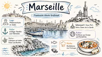 Vorschau - Arbeitsblätter - Lernposter + Arbeitsblätter "Marseille" + Lösung & MP3 + Mindmap + Infografik - Seite 2
