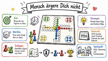 Vorschau - Arbeitsblätter - Arbeitsblätter zum Thema "Mensch ärger Dich nicht" + Lösung & MP3 + Mindmap + Infografik - Seite 1