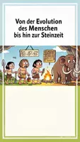 Vorschau - Arbeitsblätter - Von der Evolution des Menschen bis hin zur Steinzeit - Deckblatt