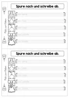 Vorschau - Arbeitsblätter - Druckschrift und Grundschrift üben Materialpaket - Minihefte / Abschreibhefte (auch für verbundene Grundschrift) - Seite 3