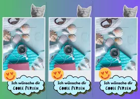 Vorschau - Mal- und Bastelvorlagen - Cooler Eis Feriengruß zum Zeugnis Geschenk Sommerferien - Seite 3