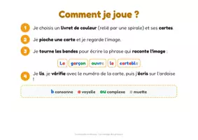Aperçu - Feuilles d'exercices - Le manège des phrases - 5 niveaux GS-CP - Page 2