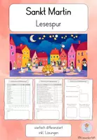 Vorschau - Stundenentwürfe - Lesespur Sankt Martin (differenziert) - Deckblatt
