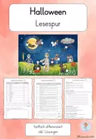 Vorschau - Stundenentwürfe - Lesespur - Halloween - Anfangsunterricht - Deckblatt