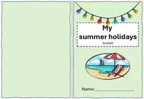 Vorschau - Arbeitsblätter - Plans for my summer holidays - booklet (Writing/Vocabulary) - Seite 1