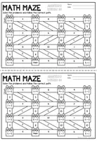 Aperçu - Feuilles d'exercices - Math Maze - Addition to 10 (Christmas) | Noël Additions Mathématiques Anglais - Page 2