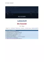 Vorschau - Unterrichtsreihen - Die Outsider: S.E. Hinton | BUNDLE: Lektüreheft + Klassenarbeit + Figurenanalyse + Kontextheft + Film-Buch-Vergleich | Komplettpaket Kl. 7–9 | Gymnasium Deutsch - Seite 1