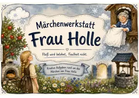 Vorschau - Arbeitsblätter - Märchenwerkstatt „Frau Holle“ – Kreative Schreibanlässe & Stationenarbeit / Märchen - Deckblatt