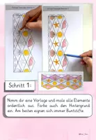 Vorschau - Mal- und Bastelvorlagen - Bastelprojekt Flexagon Fidget Sommer (Kunst Klasse 1, 2, 3, 4 mit Anleitung & Vorlagen) - Seite 3