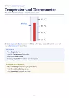 Vorschau - Arbeitsblätter - Temperatur und Thermometer Physik Klasse 5 Arbeitsheft - Seite 1
