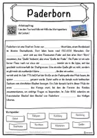 Vorschau - Unterrichtsreihen - Paderborn Lückentext mit Wortspeicher Hörverstehen und Suchsel - Seite 1