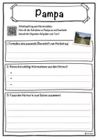 Vorschau - Unterrichtsreihen - Pampa Lückentext mit Wortspeicher Hörverstehen und Suchsel - Seite 3