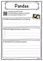 Vorschau - Unterrichtsreihen - Pandas Lückentext mit Wortspeicher Hörverstehen und Suchsel - Seite 3