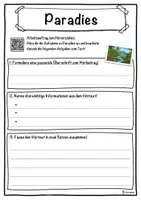 Vorschau - Unterrichtsreihen - Paradies Lückentext mit Wortspeicher Hörverstehen und Suchsel - Seite 3