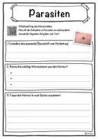 Vorschau - Unterrichtsreihen - Parasiten Lückentext mit Wortspeicher Hörverstehen und Suchsel - Seite 3