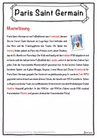 Vorschau - Unterrichtsreihen - Paris Saint Germain Lückentext mit Wortspeicher Hörverstehen und Suchsel - Seite 2