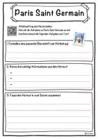 Vorschau - Unterrichtsreihen - Paris Saint Germain Lückentext mit Wortspeicher Hörverstehen und Suchsel - Seite 3