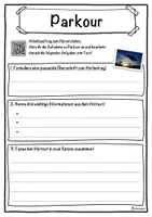 Vorschau - Unterrichtsreihen - Parkour Lückentext mit Wortspeicher Hörverstehen und Suchsel - Seite 3