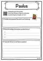Vorschau - Unterrichtsreihen - Paulus Lückentext mit Wortspeicher Hörverstehen und Suchsel - Seite 3