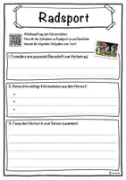 Vorschau - Unterrichtsreihen - Radsport Lückentext mit Wortspeicher Hörverstehen und Suchsel - Seite 3