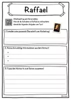 Vorschau - Unterrichtsreihen - Raffael Lückentext mit Wortspeicher Hörverstehen und Suchsel - Seite 3