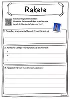 Vorschau - Unterrichtsreihen - Rakete Lückentext mit Wortspeicher Hörverstehen und Suchsel - Seite 3
