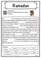 Vorschau - Unterrichtsreihen - Ramadan Lückentext mit Wortspeicher Hörverstehen und Suchsel - Seite 1