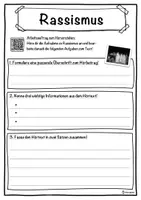 Vorschau - Unterrichtsreihen - Rassismus Lückentext mit Wortspeicher Hörverstehen und Suchsel - Seite 3
