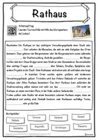 Vorschau - Unterrichtsreihen - Rathaus Lückentext mit Wortspeicher Hörverstehen und Suchsel - Seite 1