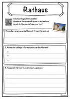 Vorschau - Unterrichtsreihen - Rathaus Lückentext mit Wortspeicher Hörverstehen und Suchsel - Seite 3
