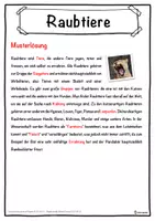Vorschau - Unterrichtsreihen - Raubtiere Lückentext mit Wortspeicher Hörverstehen und Suchsel - Seite 2
