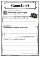 Vorschau - Unterrichtsreihen - Raumfahrt Lückentext mit Wortspeicher Hörverstehen und Suchsel - Seite 3