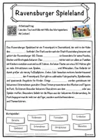 Vorschau - Unterrichtsreihen - Ravensburger Spieleland Lückentext mit Wortspeicher Hörverstehen und Suchsel - Seite 1