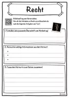 Vorschau - Unterrichtsreihen - Recht Lückentext mit Wortspeicher Hörverstehen und Suchsel - Seite 3