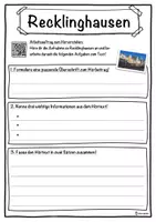 Vorschau - Unterrichtsreihen - Recklinghausen Lückentext mit Wortspeicher Hörverstehen und Suchsel - Seite 3