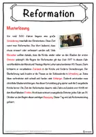 Vorschau - Unterrichtsreihen - Reformation Lückentext mit Wortspeicher Hörverstehen und Suchsel - Seite 2