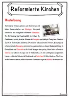 Vorschau - Unterrichtsreihen - Reformierte Kirchen Lückentext mit Wortspeicher Hörverstehen und Suchsel - Seite 2