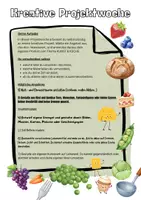 Vorschau - Arbeitsblätter - Projektlogbuch mit Ideen zu Kunst trifft Küche - Seite 1