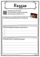 Vorschau - Unterrichtsreihen - Reggae Lückentext mit Wortspeicher Hörverstehen und Suchsel - Seite 3