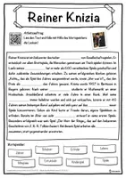 Vorschau - Unterrichtsreihen - Reiner Knizia Lückentext mit Wortspeicher Hörverstehen und Suchsel - Seite 1