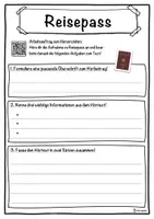 Vorschau - Unterrichtsreihen - Reisepass Lückentext mit Wortspeicher Hörverstehen und Suchsel - Seite 3