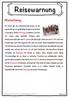 Vorschau - Unterrichtsreihen - Reisewarnung Lückentext mit Wortspeicher Hörverstehen und Suchsel - Seite 2