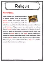 Vorschau - Unterrichtsreihen - Reliquie Lückentext mit Wortspeicher Hörverstehen und Suchsel - Seite 2