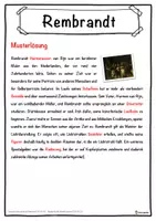 Vorschau - Unterrichtsreihen - Rembrandt Lückentext mit Wortspeicher Hörverstehen und Suchsel - Seite 2