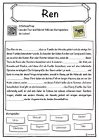 Vorschau - Unterrichtsreihen - Ren Lückentext mit Wortspeicher Hörverstehen und Suchsel - Seite 1