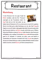 Vorschau - Unterrichtsreihen - Restaurant Lückentext mit Wortspeicher Hörverstehen und Suchsel - Seite 2
