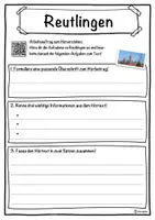 Vorschau - Unterrichtsreihen - Reutlingen Lückentext mit Wortspeicher Hörverstehen und Suchsel - Seite 3