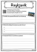 Vorschau - Unterrichtsreihen - Reykjavik Lückentext mit Wortspeicher Hörverstehen und Suchsel - Seite 3