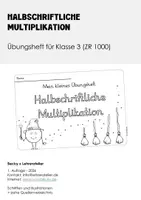 Vorschau - Arbeitsblätter - Halbschriftliche Multiplikation (Miniheft Klasse 3/4 ZR 1000) - Seite 1